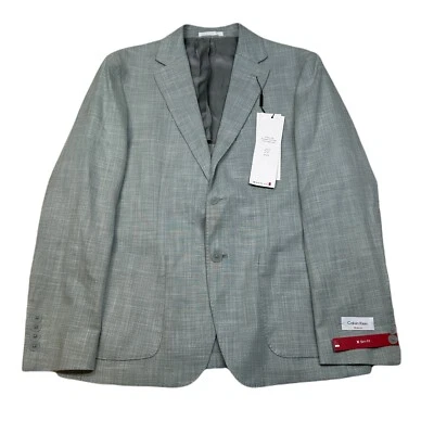 Abrigo deportivo Calvin Klein Mariano para hombre 40S 40 verde menta elástico calce ajustado $295 Foto 1 de 4
