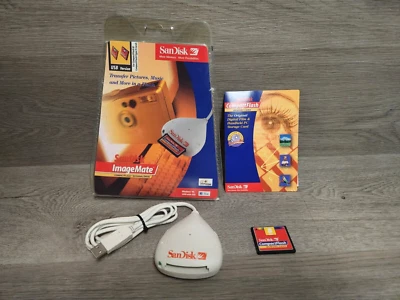 Genuine Sandisk Imagemate SDDR-31 USB Compact Flash Card Reader, 8MB Memory card - Image 1 of 3