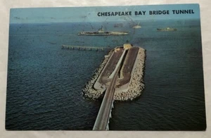 Chesapeake Bay Bridge-Tunnel US route # 13, Virginia. Postcard (D3) - Picture 1 of 2