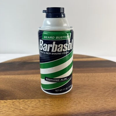 Crema de afeitar gruesa y rica BARBASOL de colección barba buster aloe calmante 11 oz RARA Foto 1 de 4