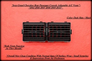 05–10 Grand Cherokee Commander Rear Console A/C Vent Dark Slate OEM - Picture 1 of 2