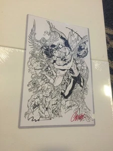 Stan Lee & More Firmado 11x17 Marvel Firma Spider-Man Mary Jane Obra de Arte - Imagen 1 de 8
