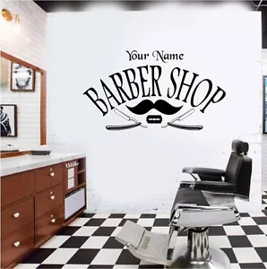 Pegatina/calcomanía personalizada de pared/ventana Barber Shop - Imagen 1 de 5