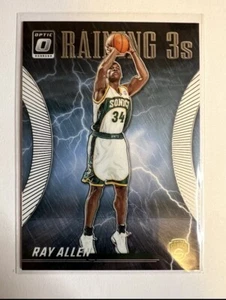 2023-24 Ray Allen Donruss Optic Raining 3’s Insert - #5 - Seattle Sonics - Picture 1 of 2