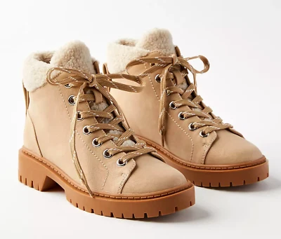 NEW ANN TAYLOR LOFT SHERPA TRIM HIKING BOOTS SIZE 9.5 - Image 1 of 4