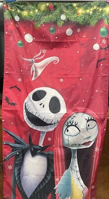 Nightmare Before Christmas Banner Decoration Fabric w/ Grommets 70" L x 36" W - Image 1 of 4