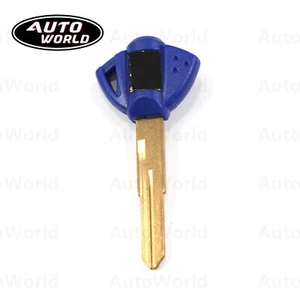 New Uncut Blade Blank Key For Suzuki GSXR600 GSXR750 GSXR1000 GSXR1300 Blue - Picture 1 of 5