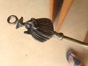 Lotto 2 forchette tostapane vintage antiche in ottone per camino Inghilterra - Foto 1 di 4