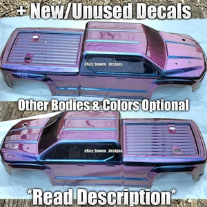Arrma Custom Painted RC Body 4x4 Big Rock Crew Cab 3s BLX Shifting Purple Pearl - Picture 1 of 13