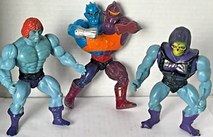 1981 3lot Masters of the Universe Faker He-Man & Skeletor & Two Bad 2-Headed Fig - Picture 1 of 10