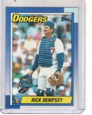 1990 Topps - #736 Rick Dempsey Los Angeles Doggers baseball card 
