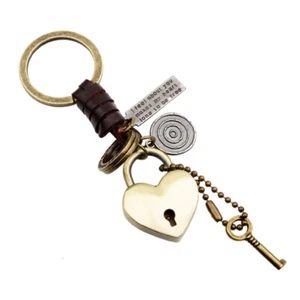 Love Hearts Keychain Car Keyring Purse Bag Pendant Decoration Hanging Keychain - Picture 1 of 12