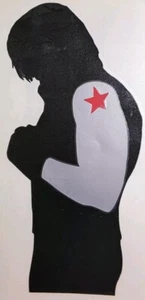 Marvel Captain America Civil War Sebastian Stan Custom Vinyl Sticker 3.5x7.5! - Picture 1 of 6