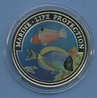 Liberia 1 Dollar 1997 Mereresschutz Fische, farbig, KM 570 PP in Kapsel (m4566)