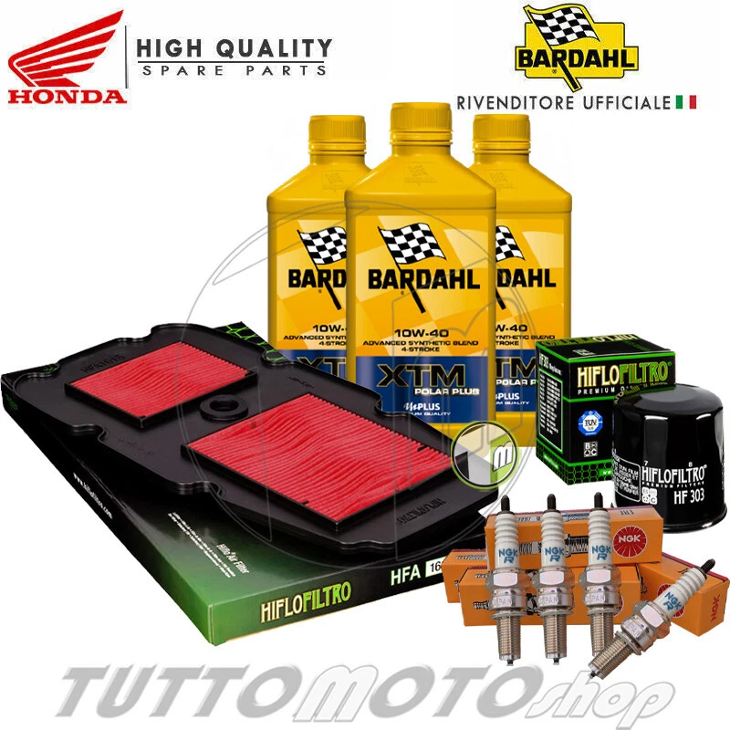 BARDAHL - HIFLO - NGK Tagliando HONDA XL V Transalp 650 2000-2007 Kit Olio Bardahl XTM Filtri Candele