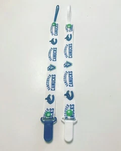 Handmade Pacifier Holder - Sports - Hockey - Vancouver Canucks - Picture 1 of 1