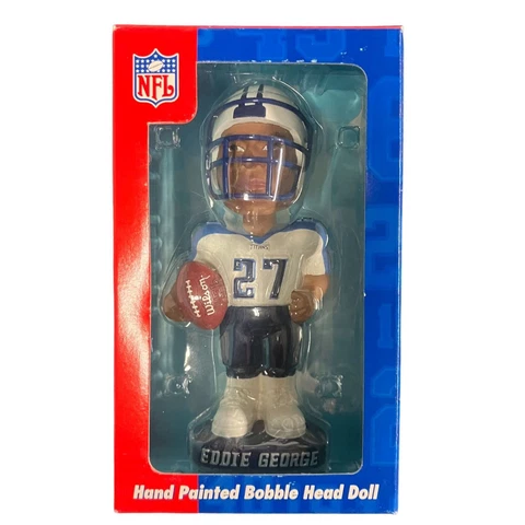 Vintage NFL Tennessee Titans Eddie George Hand Painted Bobblehead Doll Cover