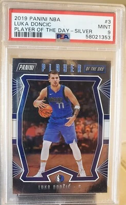 2019 Panini Player Of The Day LUKA DONCIC 2nd Year Card #3 PSA 9 MAVERICKS HTF - Image 1 of 2