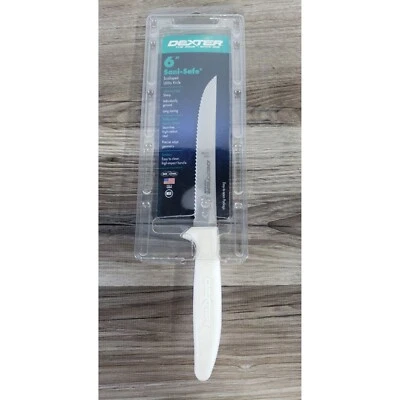 Cuchillo utilitario festoneado Dexter Russell 6" Sani-Safe EE. UU. NUEVO # S156SC-PCP Foto 1 de 4