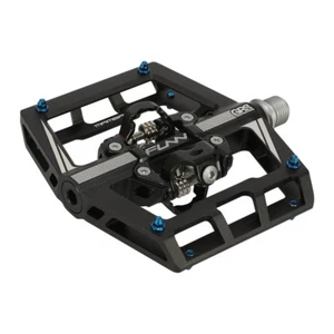 Funn Mamba Black Mountain Bike Pedal Blue Pins - Picture 1 of 3