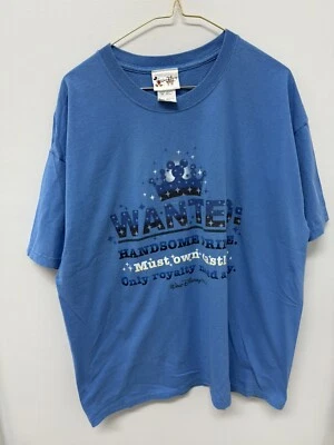 Walt Disney World Wanted Handsome Prince Must Own Castle Royalty Blue XL Foto 1 de 4