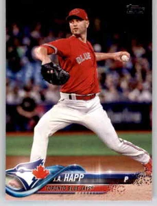 2018 Topps Series 1 JA Happ Base Card MLB PWE Set Break Blue Jays #213 - Picture 1 of 2