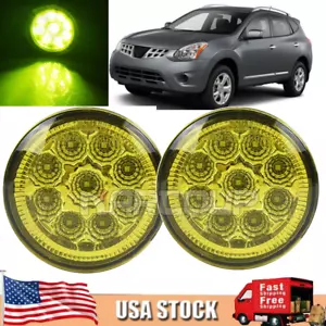 Pair LED Fog Light Lamp For Infiniti FX35 FX37 FX45 FX50 G25 QX70 QX80 QX56 M56 - Foto 1 di 12