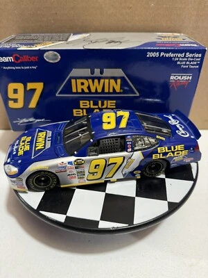 ¡Caja firmada! Kurt Busch #97 Irwin Blue Blade 2005 Preferred Series 1/24 diecast Foto 1 de 4
