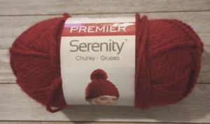 yarn crochet knit premier serenity chunky red ochre #5 lot #10838 - Picture 1 of 2