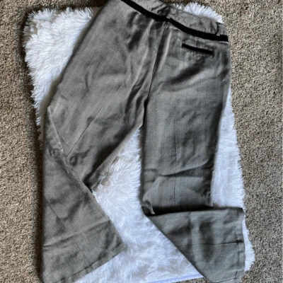 Pantalón de vestir Oscar De La Renta negro blanco varias rayas talla 6 Foto 1 de 4