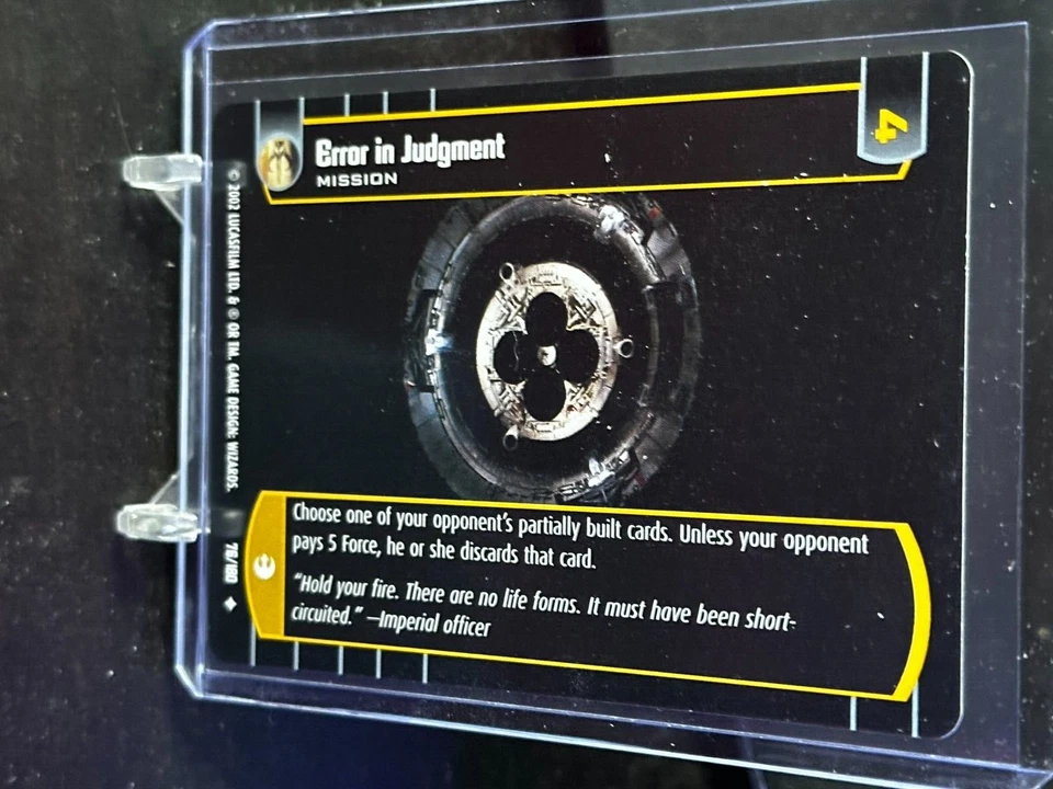 Star Wars TCG A New Hope  #76/180 Error in Judgment - Image 1 of 1