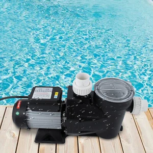 1.5HP Ground Pool Pump 105GMP 52ft Single Speed Swimming Pool Pump w/ Timer 110V - Picture 1 of 16