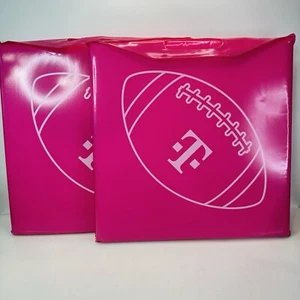 T-Mobile Tuesdays STADIUM SEAT CUSHION Football Pink Foam 13.25” NEW Set Of 2 - Picture 1 of 5