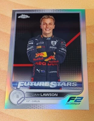 2022 Liam Lawson Topps Chrome Future Stars Refractor Card #81 - Image 1 of 3