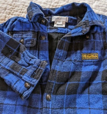 Polo Ralph Lauren 长袖婴儿 One Zie 尺寸 6 Mo 蓝色水牛格子温暖二手状况完好 — 第 1/4 张图片