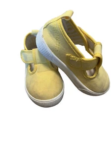 Muyguay Girls Toddler Yellow Sneakers, Shoes Size Toddler 6, Hook & Loop Strap - Picture 1 of 5