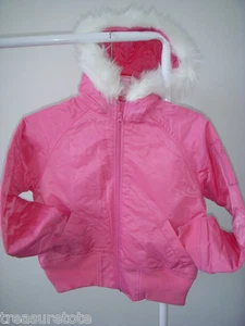 Girls Size X-Small (4-5) * GAP * Pretty Pink Soft Shell Jacket  NEW - Picture 1 of 3