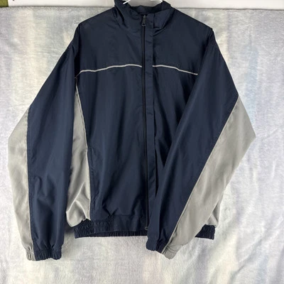 Roundtree & Yorke Sport Performance Jogger Navy Blue Jacket Med Water Resist - Image 1 of 4