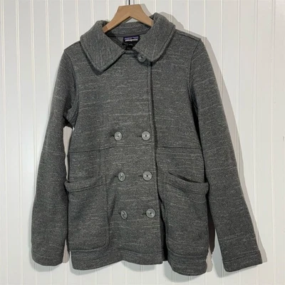 PATAGONIA Mujer L Mejor Suéter Polar Tejido Chaquetón Doble Pecho Chaqueta Foto 1 de 4