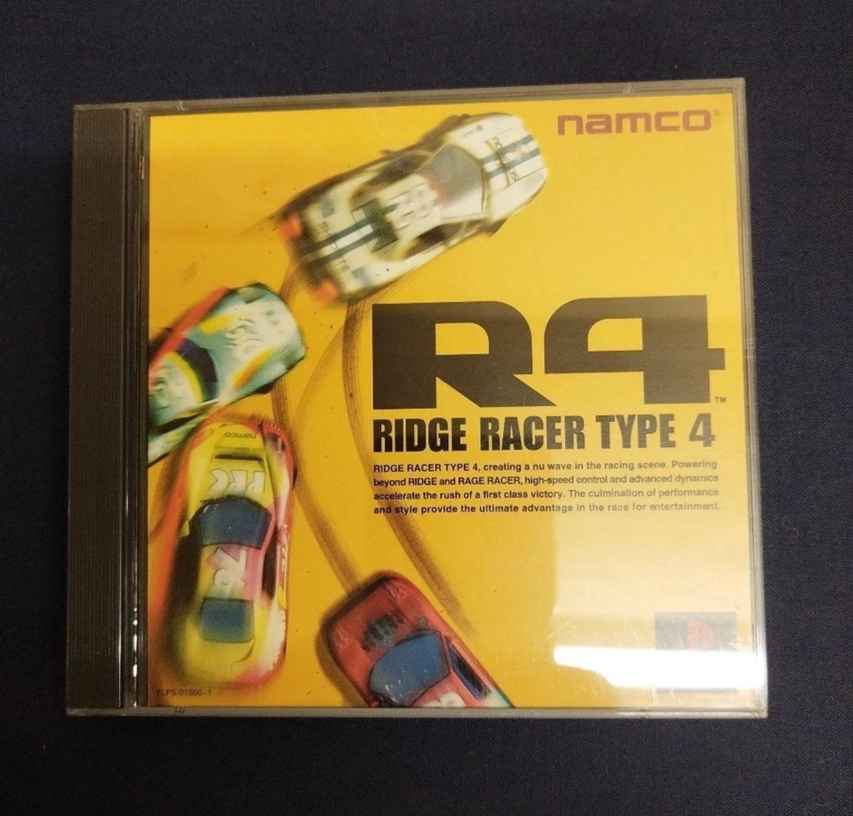 R4 RIDGE RACER TYPE 4 PS1 Sony PlayStation 1 Japan Version Tested Used - Image 1 of 3