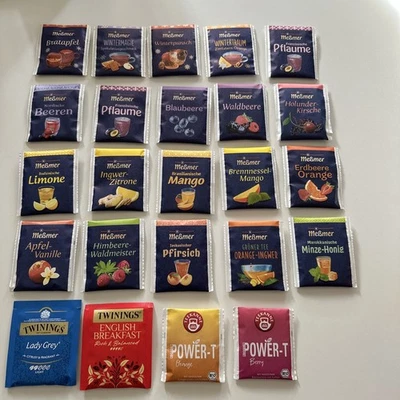 Tee Probierset 24 verschiedene Teebeutel Teesorten Füllung für Adventskalender  - Bild 1 von 4