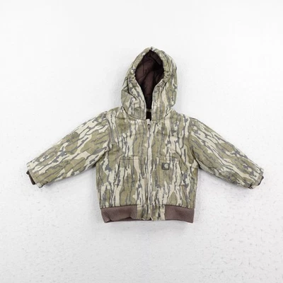 Carhartt куртка ребенка ясельного возраста 12 М камуфляж Mossy дуб низ шерпа холст пальто ребенка - Изображение 1 из 4