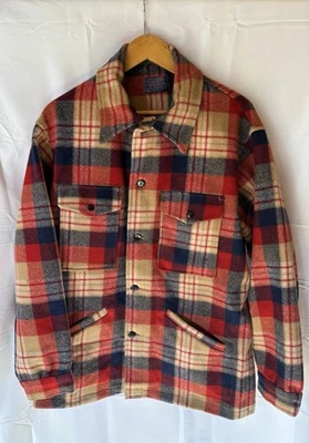VINTAGE MENS Size L PENDLETON 100% WOOL PLAID JACKET - Image 1 of 3