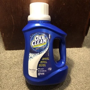 Detergente líquido fresco de alta definición Oxi Clean libre y transparente 26 cargas, 40 oz - Imagen 1 de 7