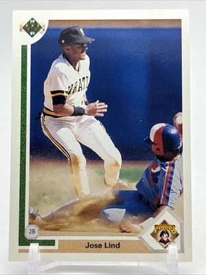 1991 Upper Deck #258 Jose Lind Pittsburgh Pirates - Image 1 of 2