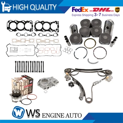 Juego de sincronización de reconstrucción de motor de revisión para Nissan Frontier Pathfinder Xterra 2005-10 Foto 1 de 4