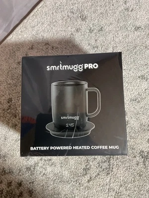 SmrtMugg PRO Heated Coffee Mug 14 oz, 4 Hour Battery Life Self-Heating Black - Image 1 of 2