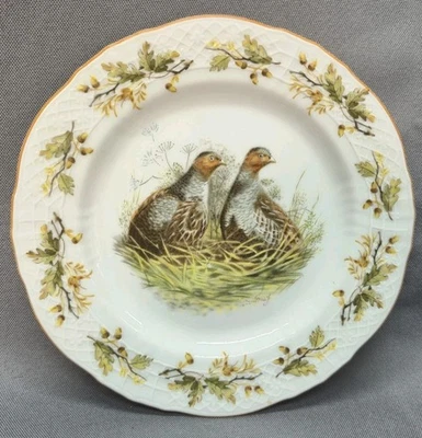 Plato de postre Seltmann Weiden faisanes anidación 6 5/8" retirado raro Foto 1 de 4