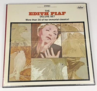 Sealed Edith Piaf Deluxe 3 Record Set Capital Stereo 3LP Box EX Vinyl - Image 1 of 4