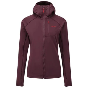 Rab Women's Superflux Hooded Fleece Jacket Size 14 / XL - Deep Heather/Red - New - Picture 1 of 3